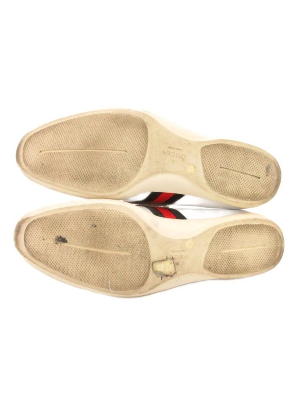 Gucci Coin Loafer Slip on Sherry Line Leather 42 White - Picture 5 of 6